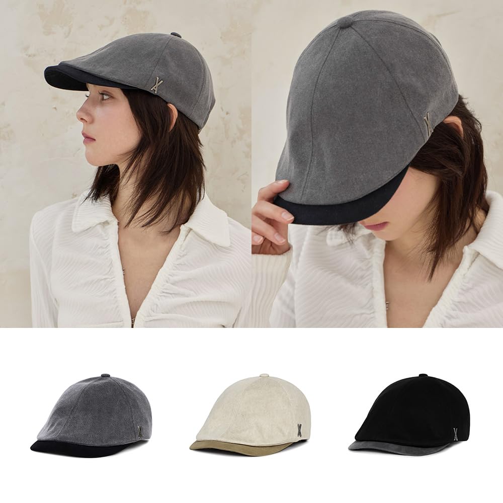 キャップ VARZAR [Lee Chae-yeon wearing] VA square belt hunting cap bl ⠀ [𝗖𝗲𝗹𝗲𝗯'𝘀 𝗳𝗮𝘀𝗵𝗶𝗼𝗻] ▸ CELEB : 이채연